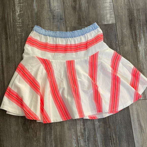 Crewcuts Swing Twirl Stripe Skirt Neon 12 - Picture 1 of 5